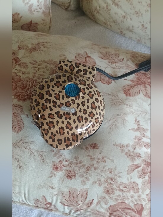 Other - Leopard print mini waffle maker